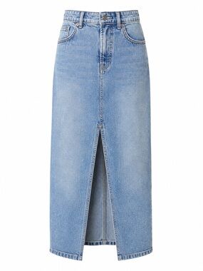 NWOT We The Free Nothing Better Denim Maxi Skirt 25 Boho Y2K Western